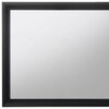 Homeroots 35 x 39 x 1 in. Contemporary Wood Framed Mirror, Black 376946